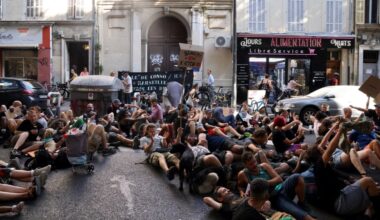 une marche contre la répression