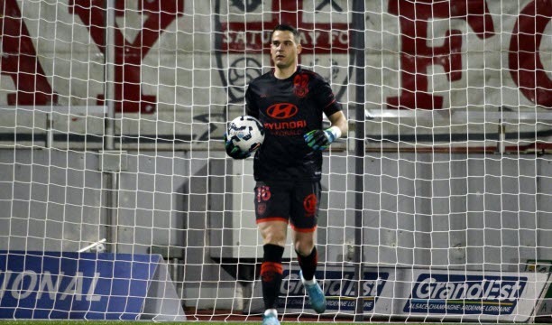 Martin Sourzac, auteur d'une excellente saison, défendra toujours les cages de l'ASNL pour ce retour en Ligue 2. Photo Alexandre Marchi