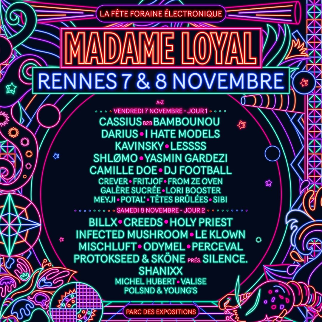 La programmation de Madame Loyal Rennes 2025
