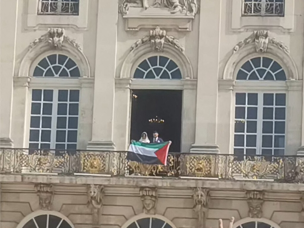 VIDÉO. Un drapeau palestinien brandi par des mariés à Nancy : voici ce qu'il s'est vraiment passé