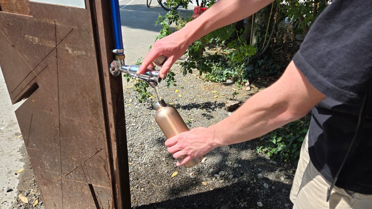 où peut-on remplir sa gourde avec de l'eau potable ?