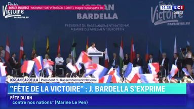 "Nous ne voulons pas de l'Europe de Macron" : le discours de Jordan Bardella lors de la "Fête de la victoire"