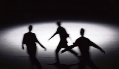 Des ombres de danseurs