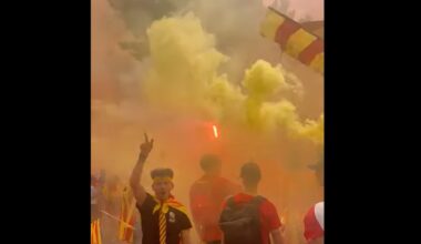 les supporters de Perpignan ont mis le feu à Grenoble