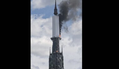 Seine-Maritime. L'incendie de la flèche de la cathédrale de Rouen est désormais éteint
