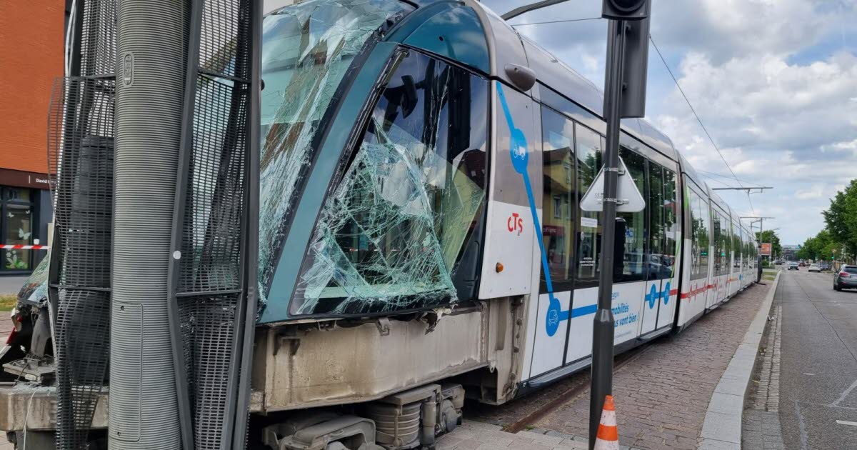 Illkirch-Graffenstaden. Le tram fonce dans un poteau : six blessés légers