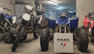 Saint-Etienne. Trois motos volées retrouvées dans un garage, deux individus interpellés