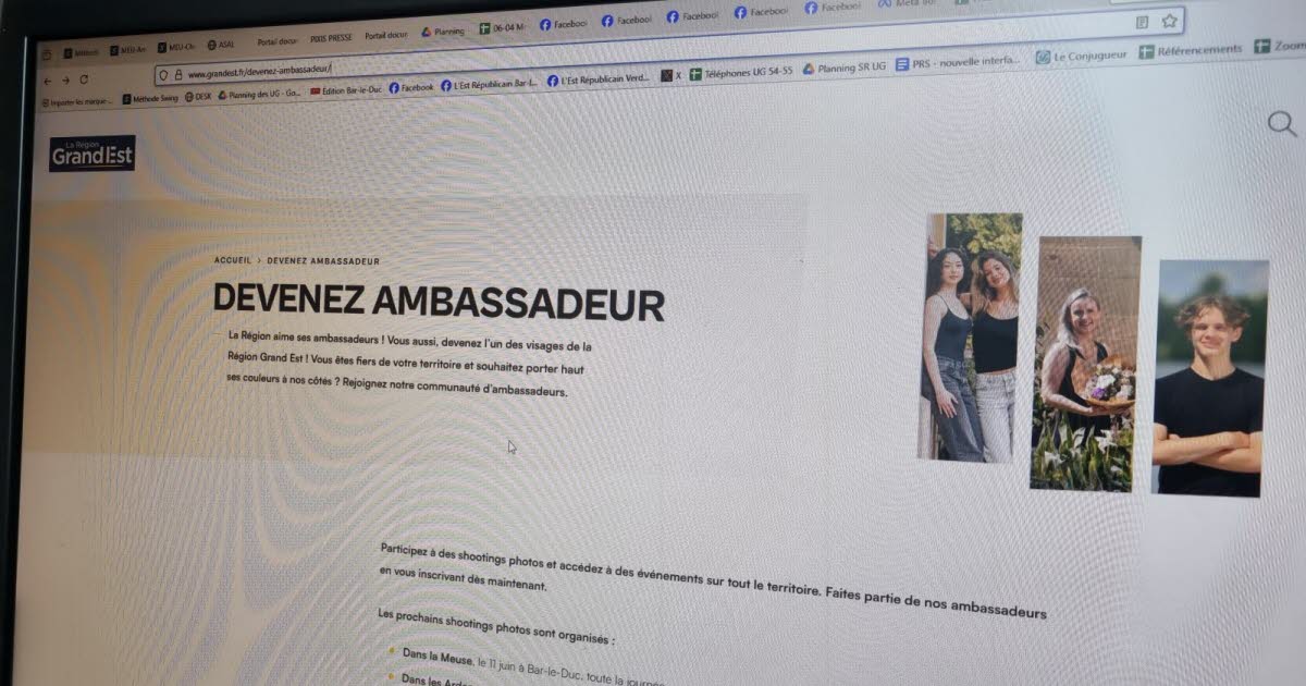 Meuse. Devenez l’un des visages du Grand Est en participant à une séance photo organisée par la Région