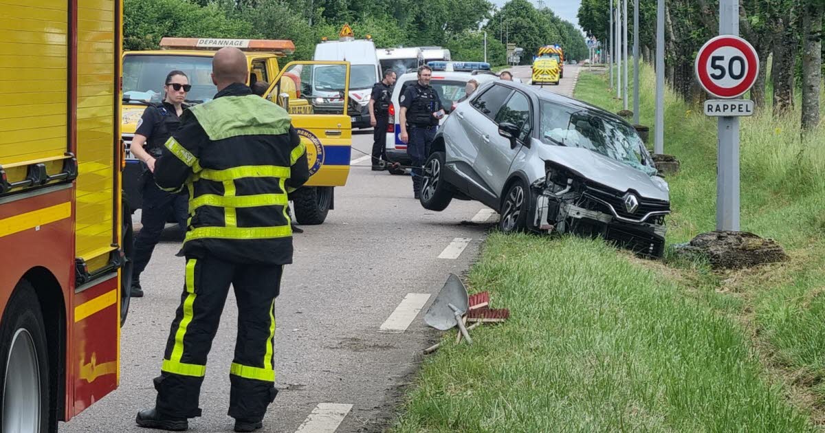 deux blessés dont une femme désincarcérée