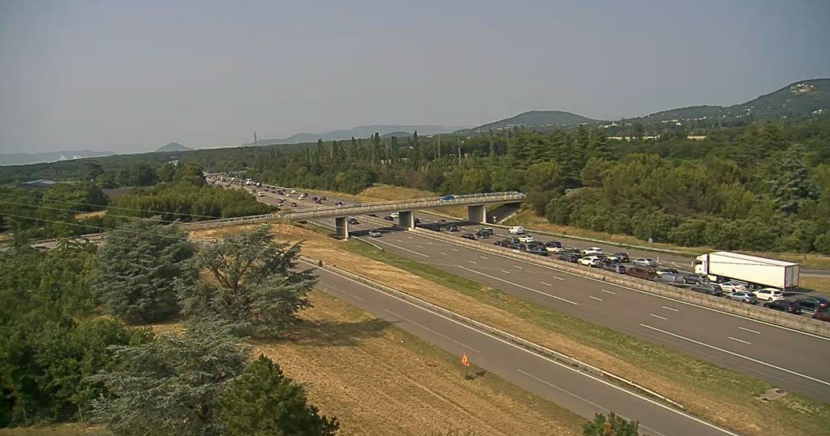 toujours des difficultés sur l'A7, 2h10 pour faire Orange-Lyon