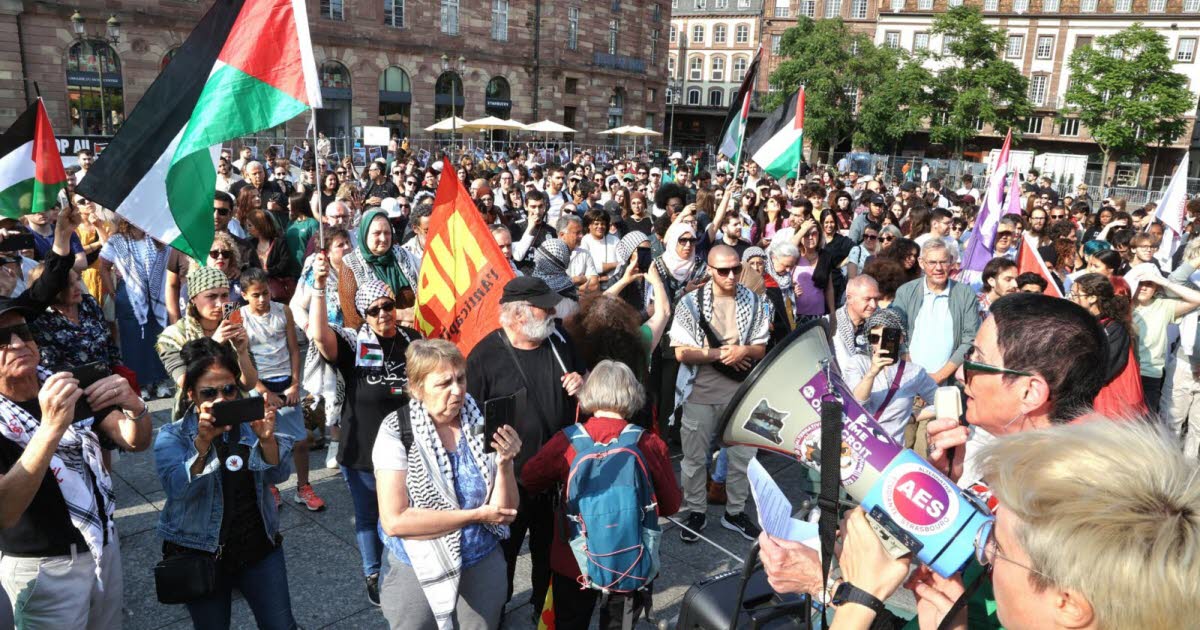 plus de 1 000 personnes rassemblées à Strasbourg, Mulhouse et Colmar