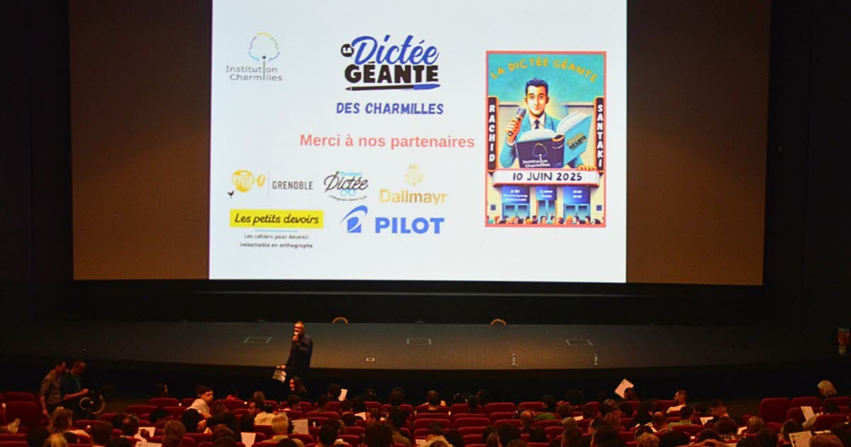 une dictée géante au Pathé Chavant, pour « l’importance de la pratique de l’orthographe »