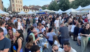 la foule au rendez-vous pour goûter la cuisine des restaurateurs locaux
