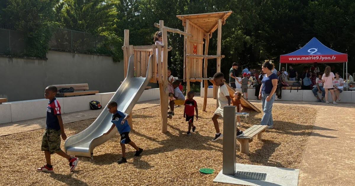 Lyon 9e. Une aire de jeux pour les enfants et des espaces verts prennent vie au Vergoin