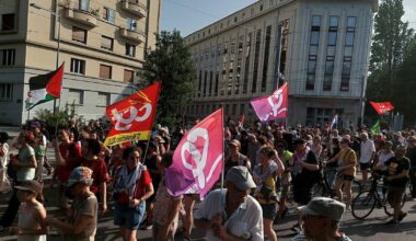 environ 1 000 personnes défilent à Grenoble