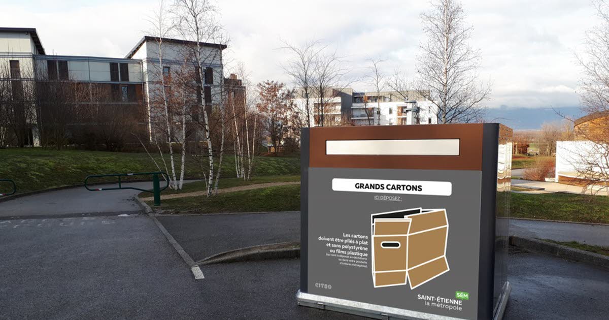 Saint-Étienne Métropole. Colonnes à grands cartons : l’installation reportée à septembre