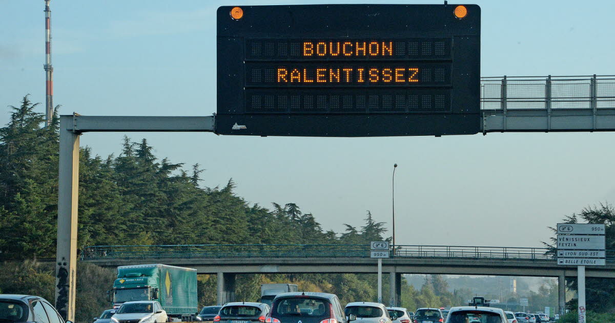 déjà énormément de bouchons sur vos routes ce lundi matin