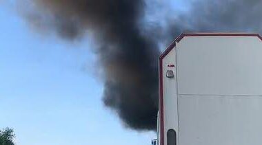 la circulation perturbée à hauteur de Saint-Chamond à cause d'un véhicule en feu