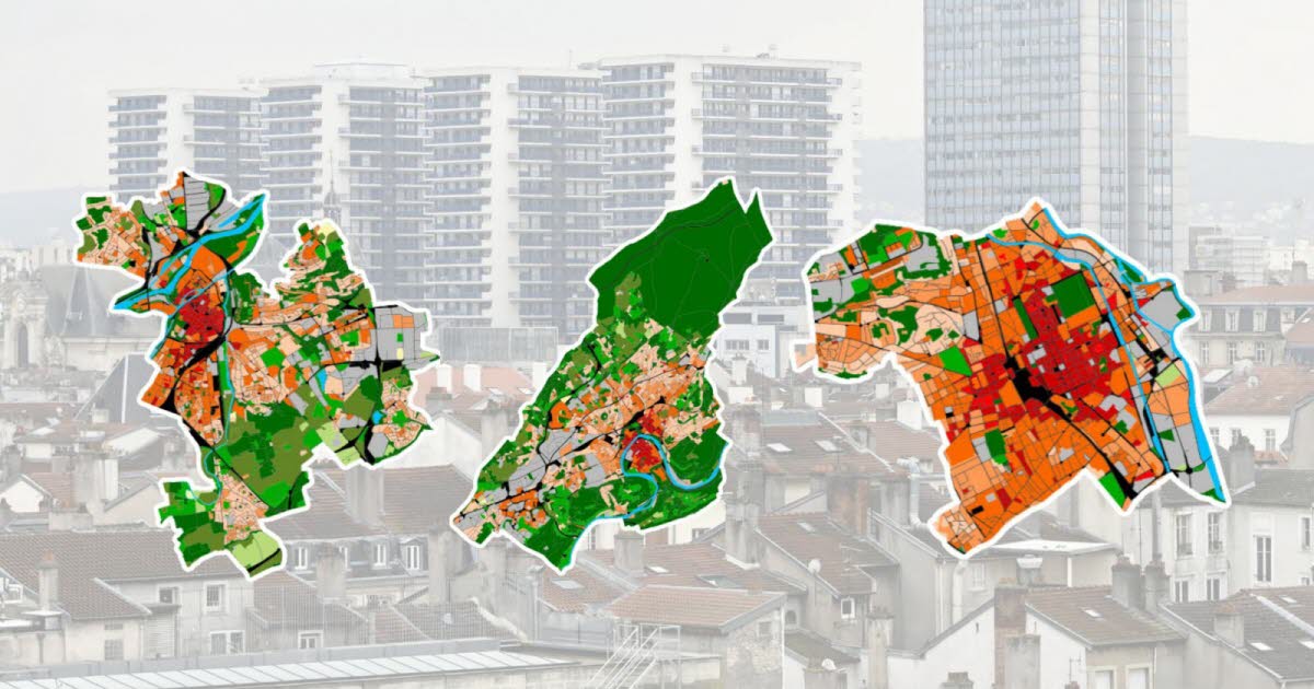 Cartographies. Où sont localisés les îlots de chaleur urbain dans les villes de Lorraine et de Franche-Comté ?