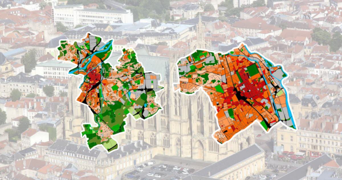 Cartographies. Où sont localisés les îlots de chaleur urbain à Metz et à Nancy ?
