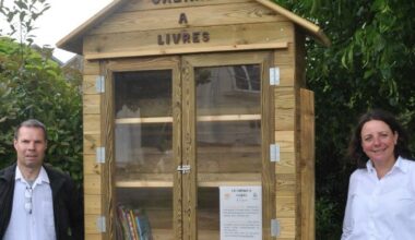 Puzieux. Une cabane à livres installée sur la place de la fontaine