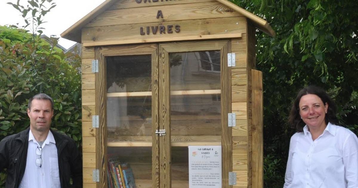Puzieux. Une cabane à livres installée sur la place de la fontaine