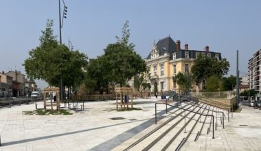 La place Jules Grandclément se rouvre peu à peu