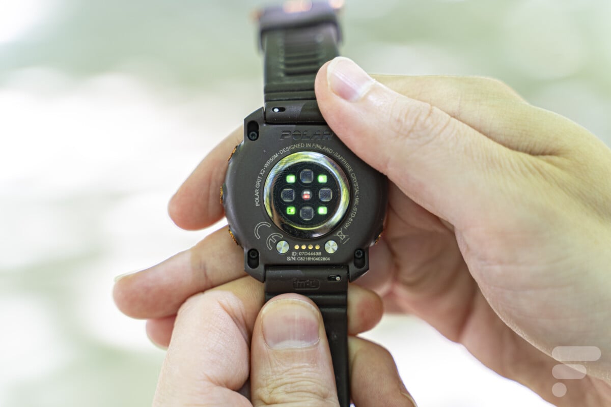 Le capteur cardio de la Polar Grit X2