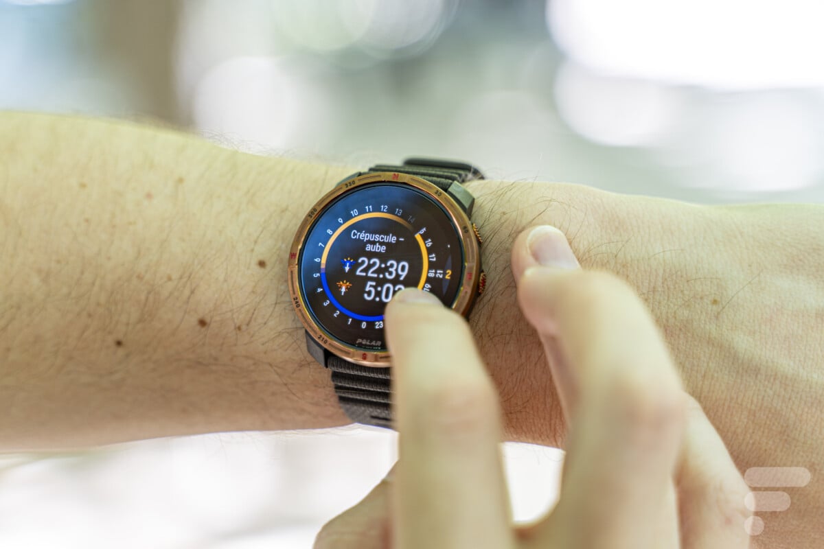 Les widgets sur la Polar Grit X2