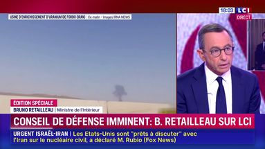 Pour Bruno Retailleau, c'est l'Iran qui a provoqué l'escalade de la violence