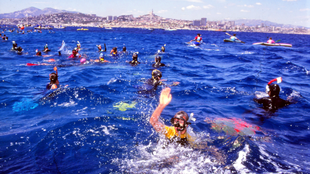 Le 4 juin 1989, 200 Marseillais nageaient dans les eaux du Frioul pour le Challenge Edmond Dantès