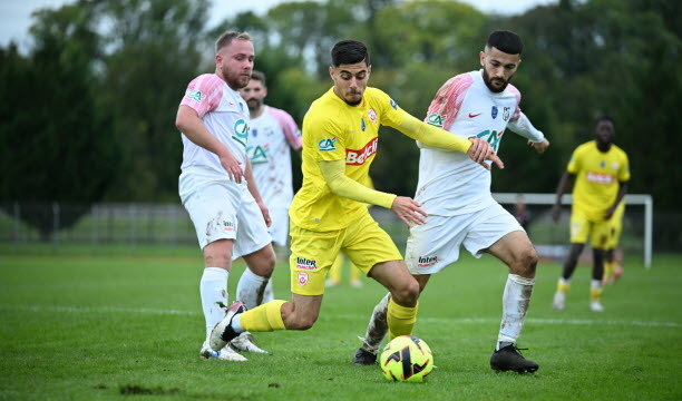 Prêté en deuxième partie de saison à Dinan-Lehon (N2), le jeune latéral Amine Mokhtari est également en fin de contrat. Photo Florian Baumer