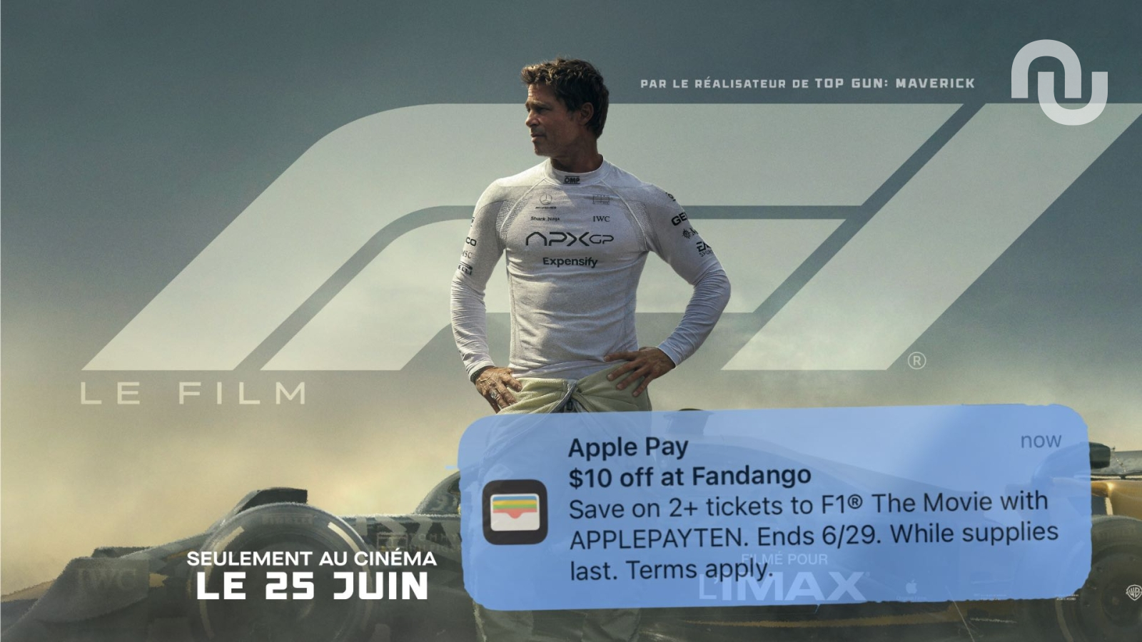 Apple fâche ses utilisateurs avec une publicité forcée pour le film F1