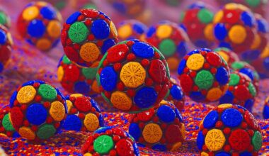 Illustration de quasicristaux et leur structure atomique complexe. Image réalisée par IA.