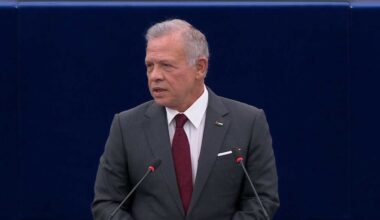 Le roi Abdallah II s'adresse au Parlement européen à Strasbourg
