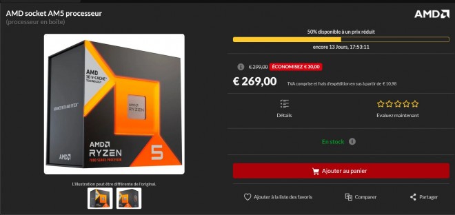 Le processeur AMD Ryzen 5 7600X3D est désormais disponible en France à un tarif sympathique ! - Cowcotland