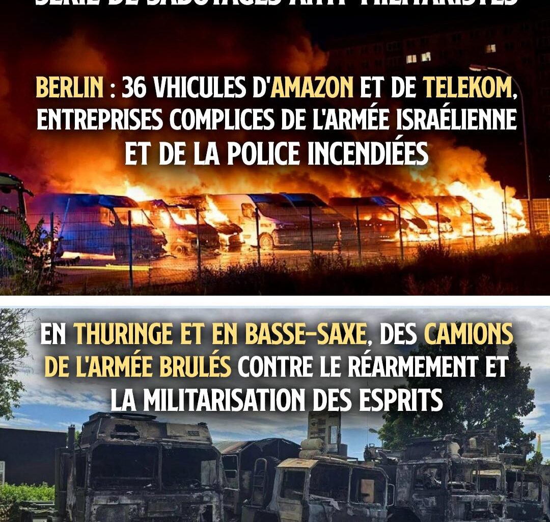 série d'attaques incendiaires contre la guerre