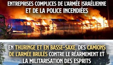 série d'attaques incendiaires contre la guerre