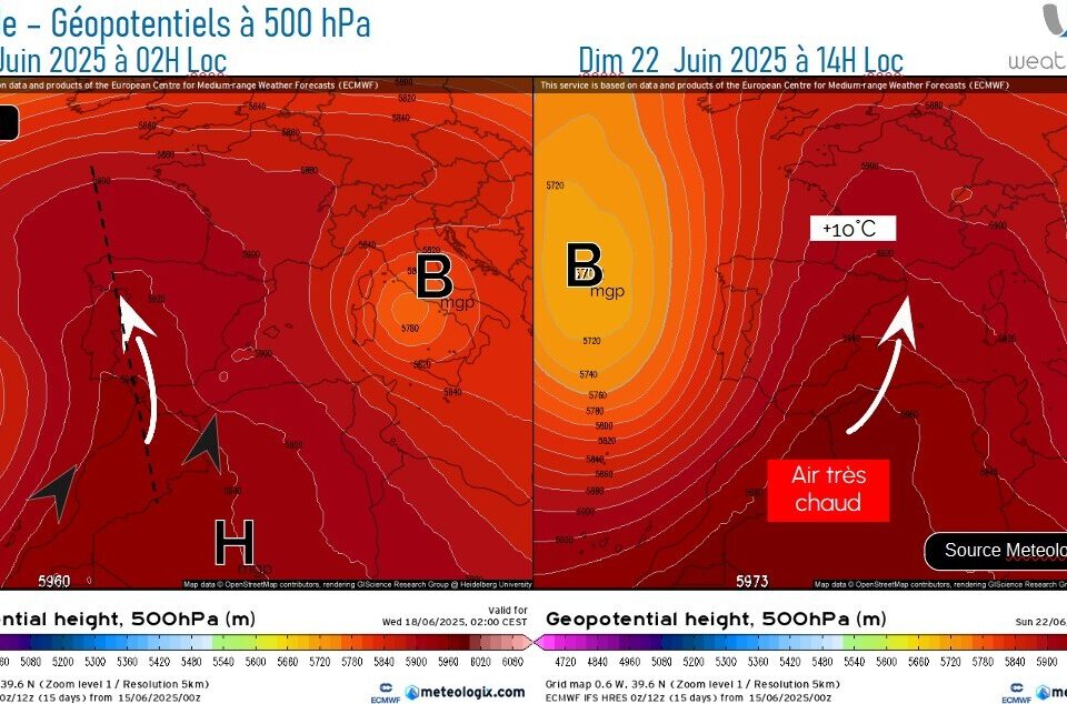 La situation la semaine du 16 juin en France.