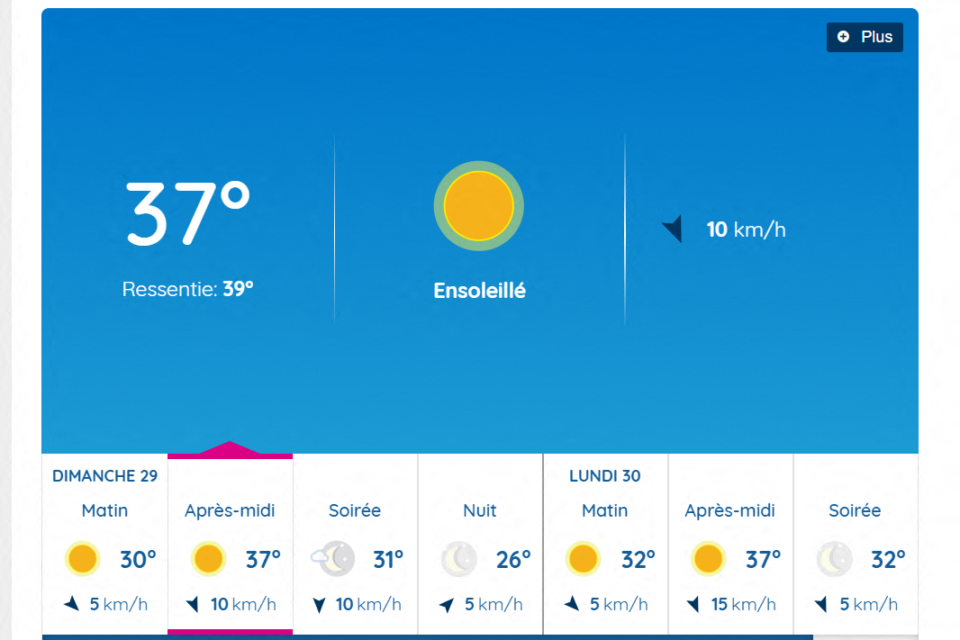 Les prévisions à Toulouse pour ce dimanche 29 juin.