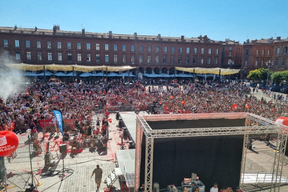 Karim faisait partie des nombreux supporters réunis place du Capitole.