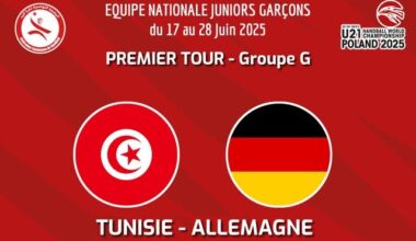 Hand – Mondial Juniors 2025 : 3e défaite de la Tunisie, contre l'Allemagne