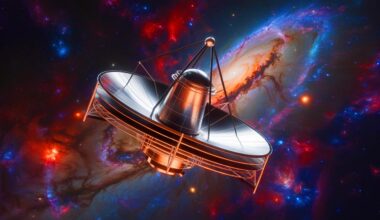 Illustration de la mission SPHEREx de la NASA visant à cartographier l'univers. Image réalisée par IA.