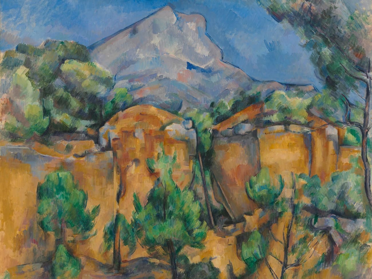 Paul Cezanne, La Montagne Sainte-Victoire vue de la carrière Bibémus