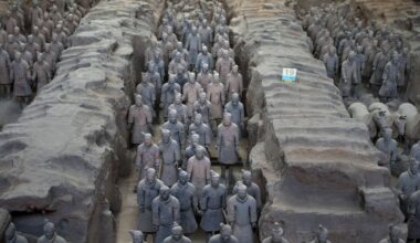 L’armée de guerriers en terre cuite, fosse numéro 1, Xian, Shaanxi