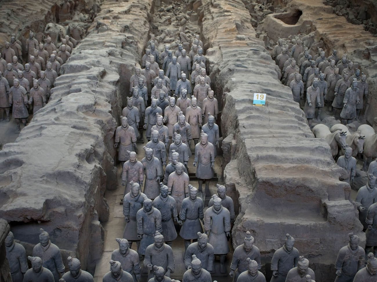 L’armée de guerriers en terre cuite, fosse numéro 1, Xian, Shaanxi