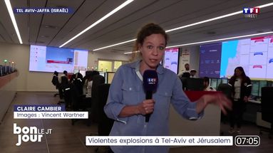 Violentes explosions à Tel-Aviv et Jérusalem : notre envoyée spéciale depuis un centre de secours