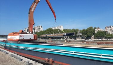 à Paris, un Meccano géant pour accueillir plus d’une centaine de nageurs cet été