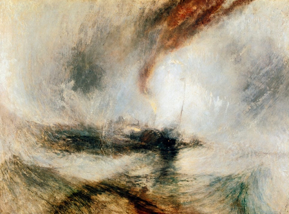 William Turner, Vapeurs dans une tempête de neige