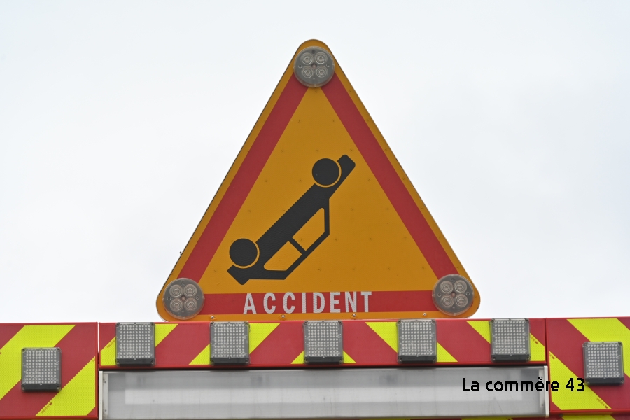 Saint-Just-Malmont : elle glisse sur la RD500 et va percuter une voiture qui attendait au "stop"